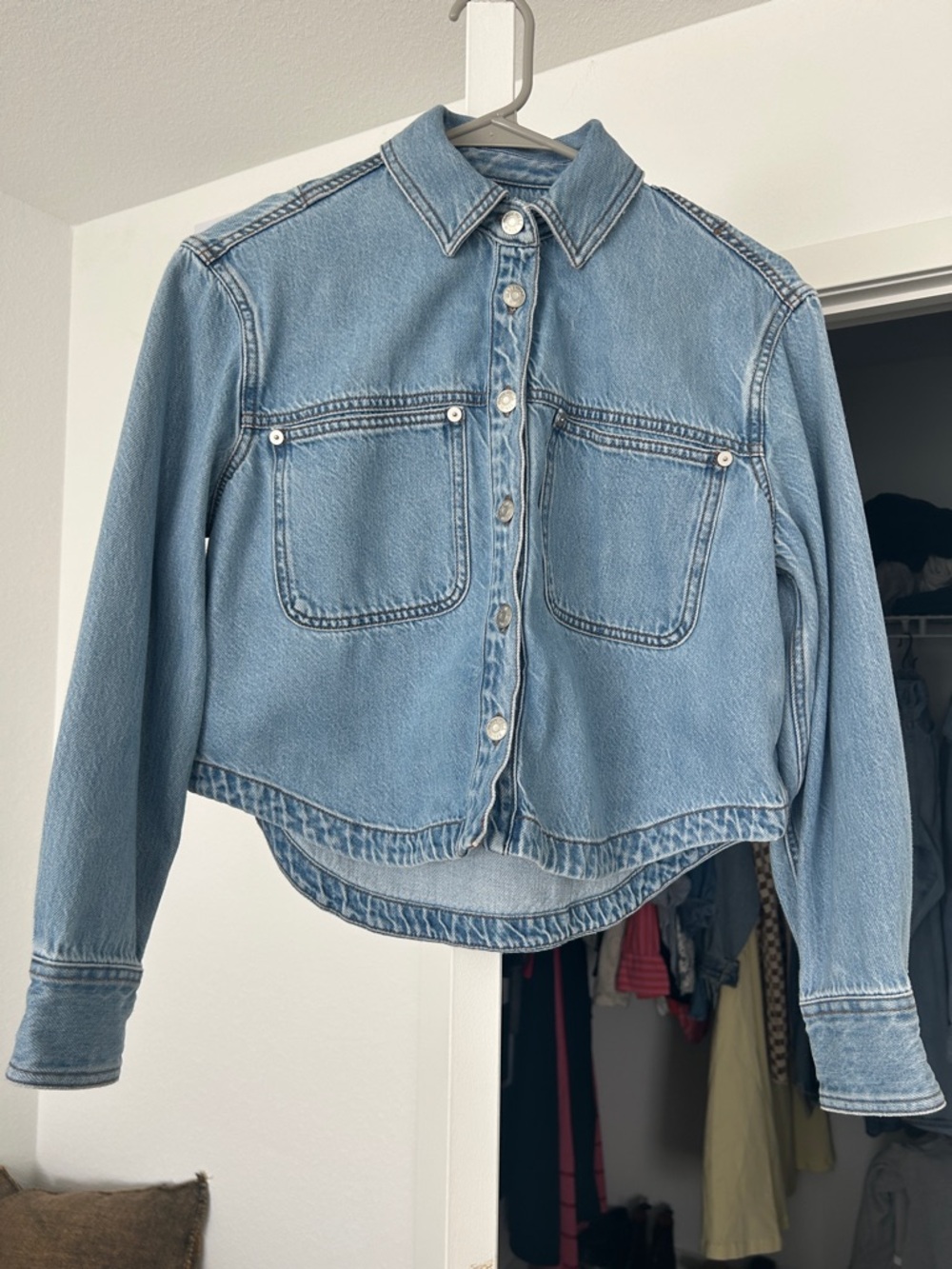 Madewell Light Blue Denim Shirt Jacket